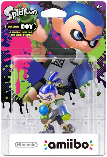 Figura Amiibo Splatoon: Inkling Boy Azul Hover Image