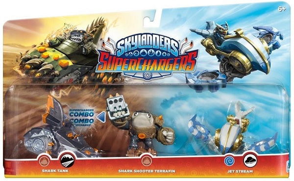 Figura Skylanders Superchargers Shark Tank & Shark Shooter Terrafin & Jet Stream