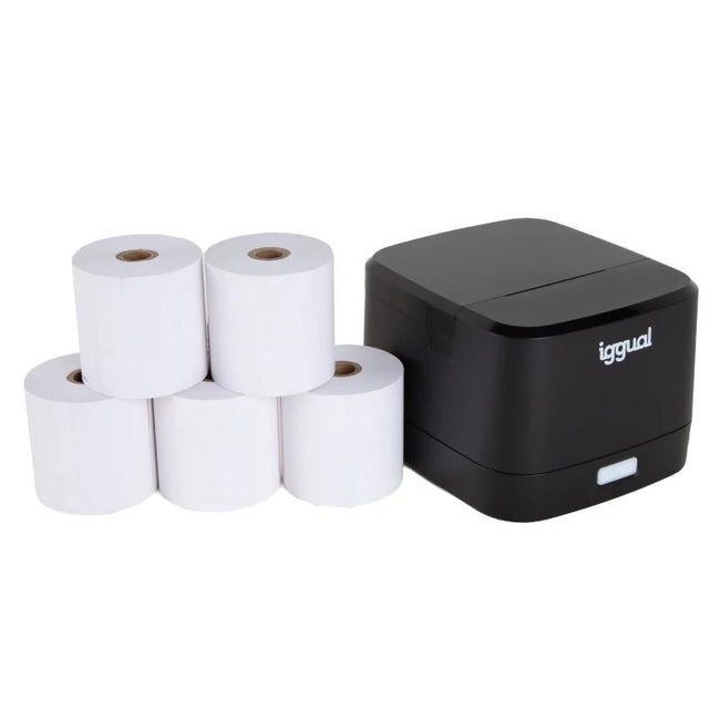 iggual Kit impresora térmica TP EASY 58 + 5 rollos Hover Image