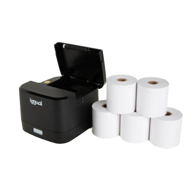iggual Kit impresora térmica TP EASY 58 + 5 rollos Main Image
