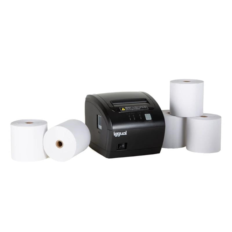 Kit impresora térmica tickets TP EASY 80 + 5 rollo