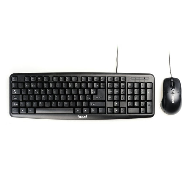 iggual Kit teclado y ratón COM-CK-BASIC negro Hover Image