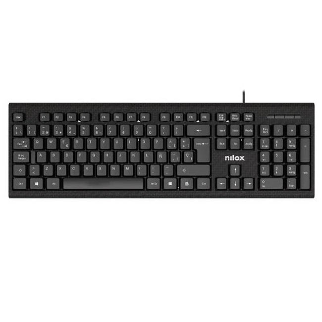 NILOX Kit Teclado+raton NXKME0011 Usb NEgro Main Image