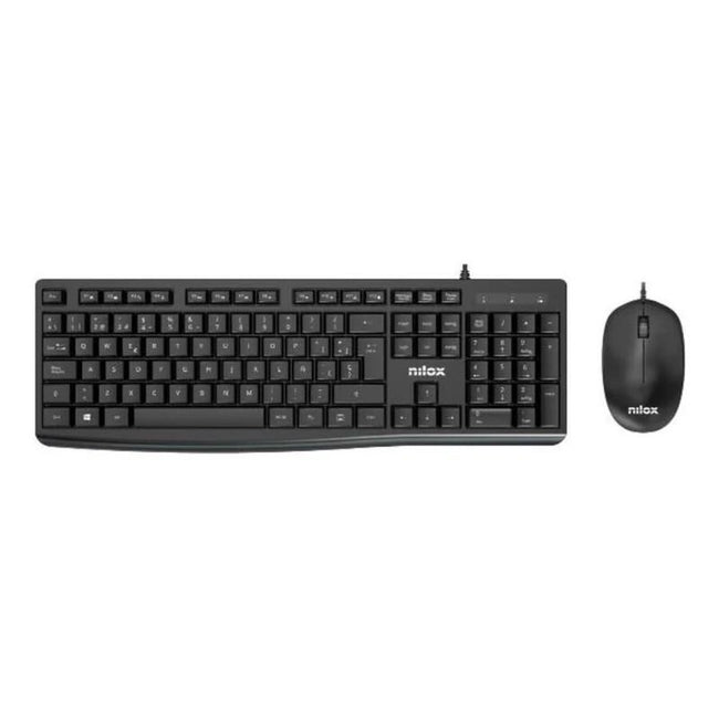 Nilox Teclado y raton Usb NXKME0012 Negro Hover Image