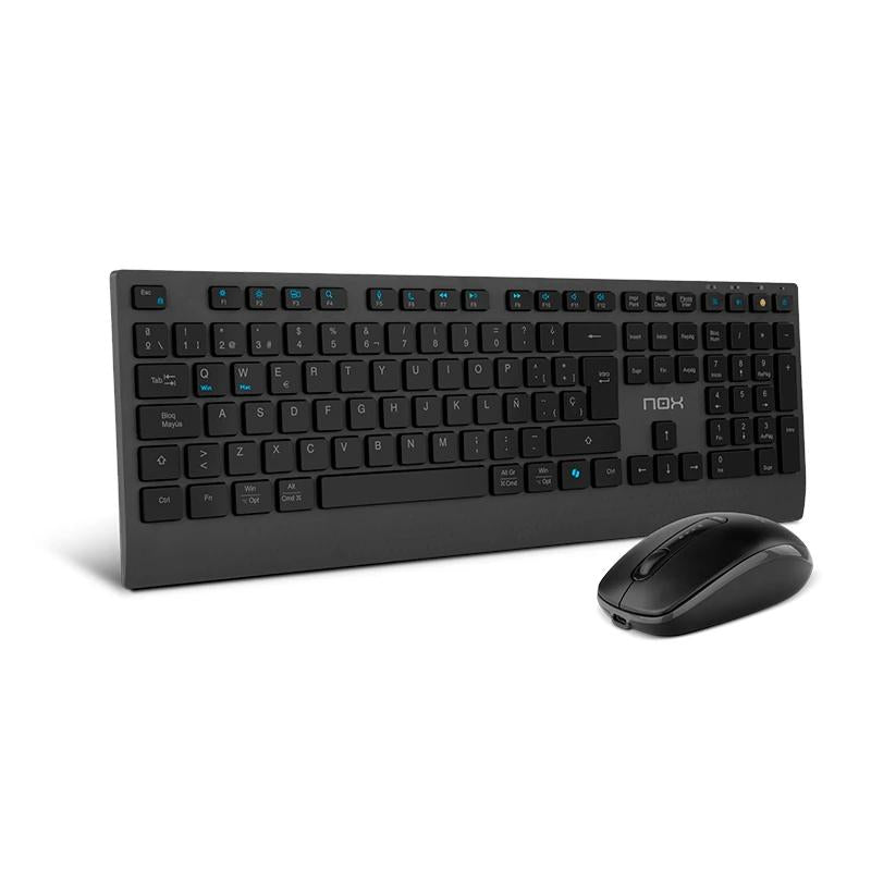 NOX LITE DUO Teclado+Ratón Inalámbrico Negro