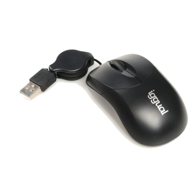 iggual Ratón retráctil COM-BASIC-800DPI negro Hover Image