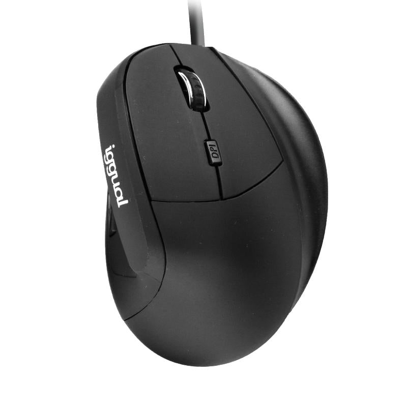 iggual Ratón ergonómico vertical USB ERGO-V