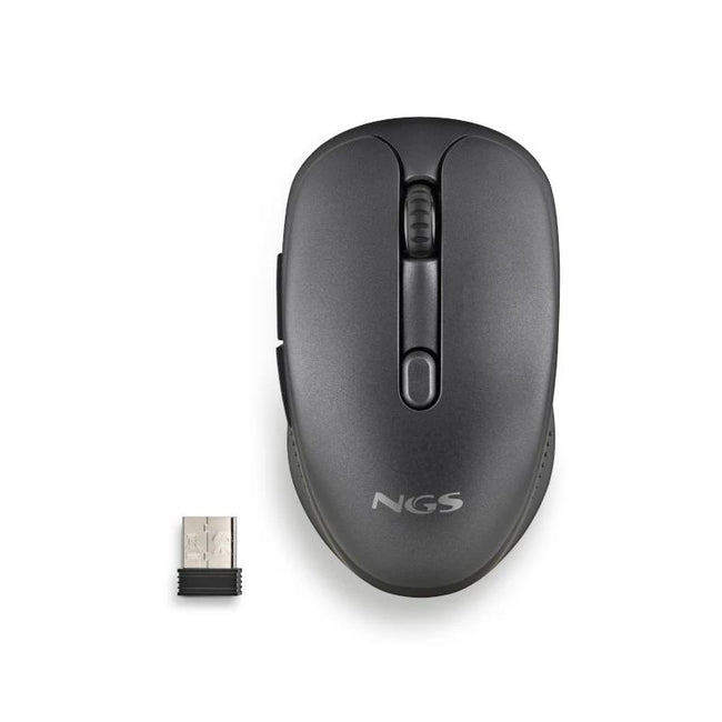 NGS Raton Inalambrico Recargable Silencioso Negro Hover Image