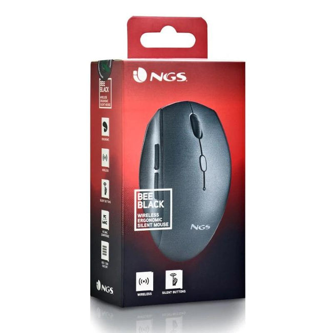 NGS RATON INALAMBRICO CON TECLAS SILENCIOSAS NEGRO Main Image