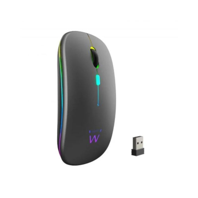 EWENT Ratón Inalámbrico Recarg. Dual BT/WIFI, RGB Hover Image