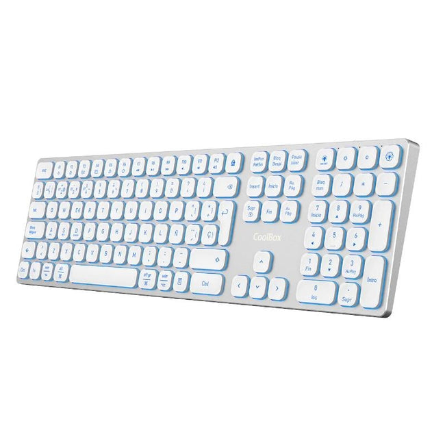 Coolbox Teclado Inal.Retroil. MOONLIGHT B431 Blanc Hover Image
