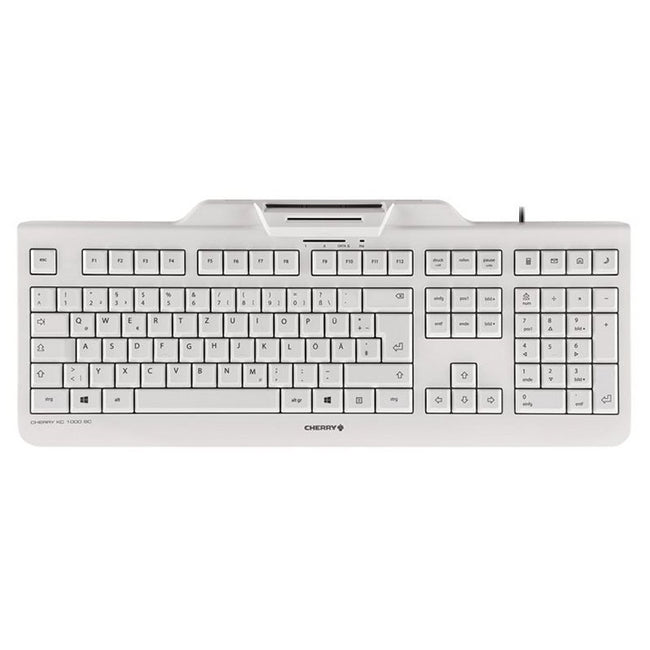 Cherry Teclado+Lector Chip Integrado (DNIe) Blanco Hover Image