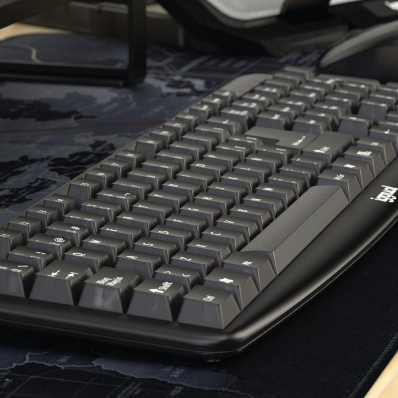 iggual Teclado USB estándar CK-BASIC-105T negro