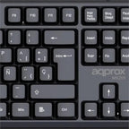 APPROX Teclado X205 USB 2.0 Negro