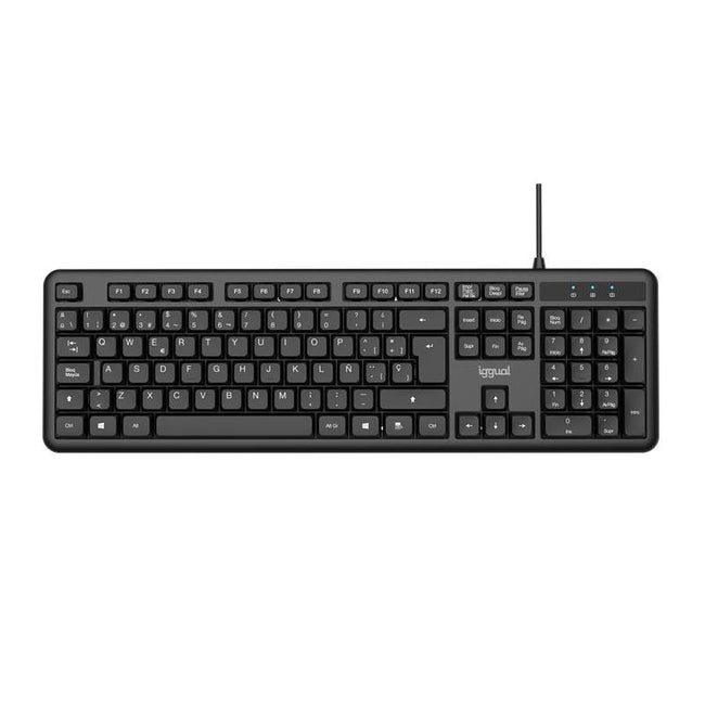 iggual Teclado USB estándar CK-OFFICE-105T negro Main Image