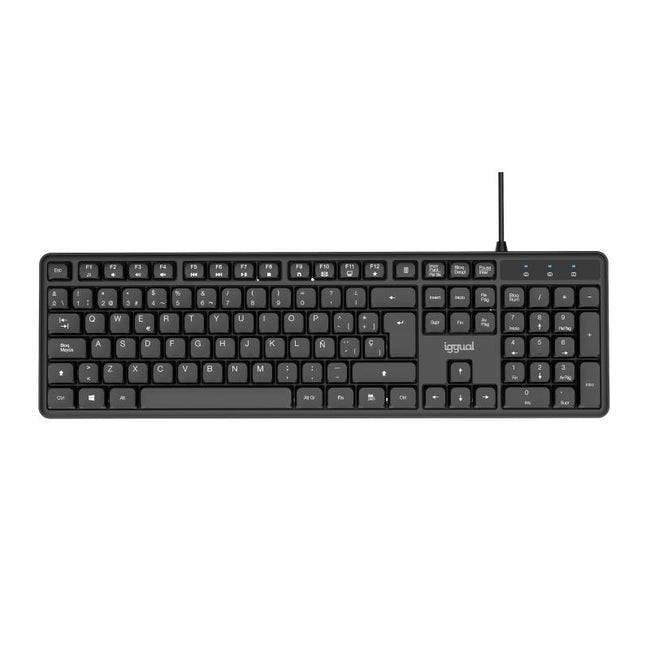 iggual Teclado USB estándar CK-SILENT-105T negro Hover Image