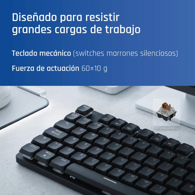iggual Teclado USB mecánico CK-MECHA-105T negro Main Image