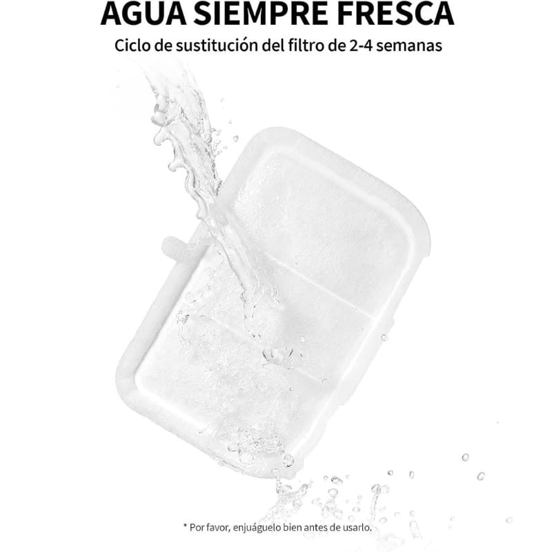 Filtros para Bebedero Automático PETKIT Eversweet MAX - Petkit Filter Unit Rect - Kit 5 Unidades