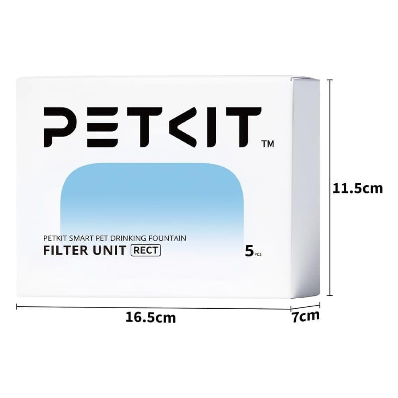 Filtros para Bebedero Automático PETKIT Eversweet MAX - Petkit Filter Unit Rect - Kit 5 Unidades