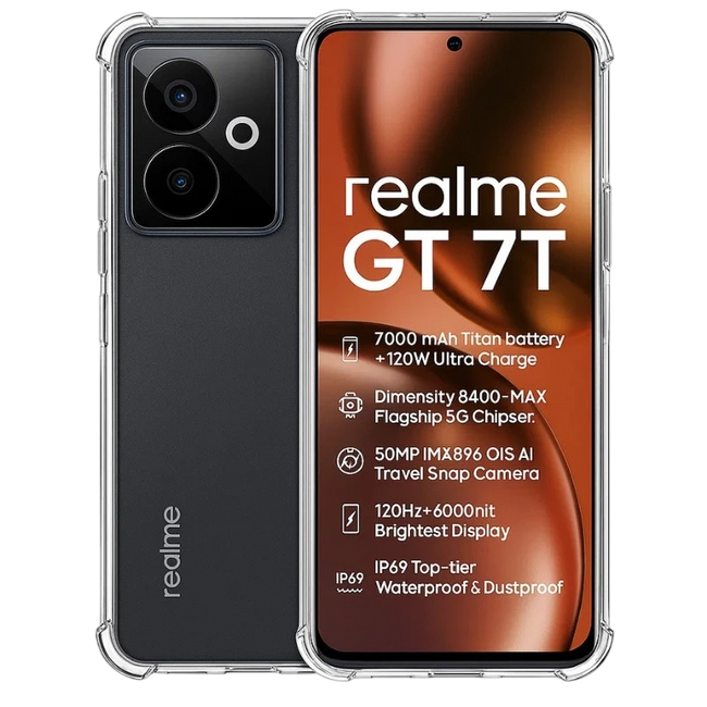 Funda de silicona Reinforced Realme GT 7T Hover Image