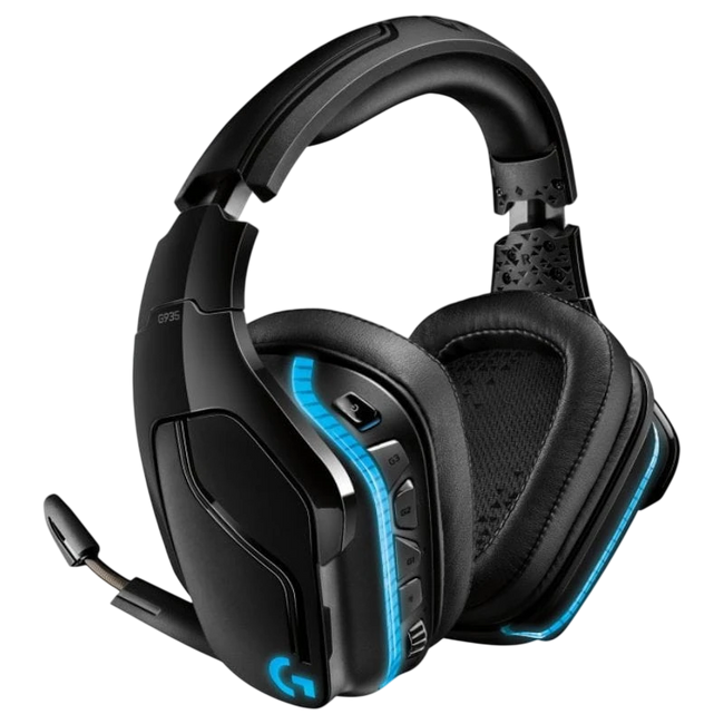 Logitech G G935 Inalámbrica Negro/Azul - Auriculares Gaming Hover Image