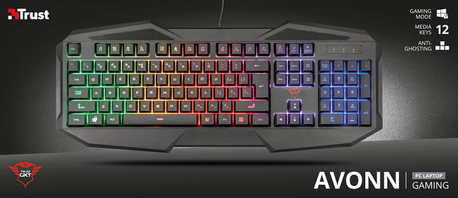 Teclado Trust Avonn Gaming Keyboard Gxt 830-rw (spain) Hover Image