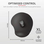 Alfombrilla Trust Bigfoot Mouse Pad Xl Black (negro)