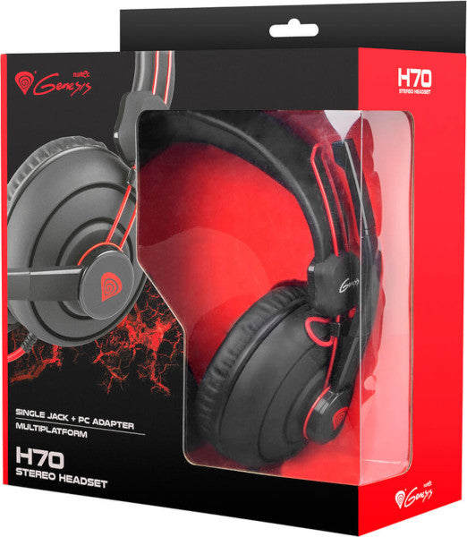 Auriculares Genesis Gaming Headset Single Jack + Pc Adapter H70 (consolas/movil/pc/mac) Hover Image