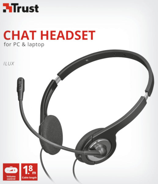 Auriculares Trust Ilux Chat Headset Hover Image