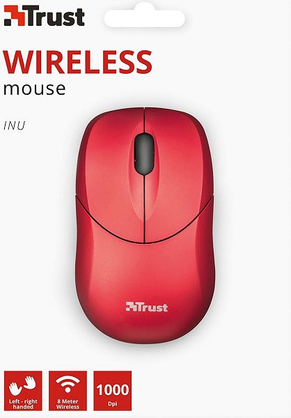 Ratón Trust Wireless Mouse Inu - Red (sensor Optico De 1.000 Ppp Reales) Hover Image