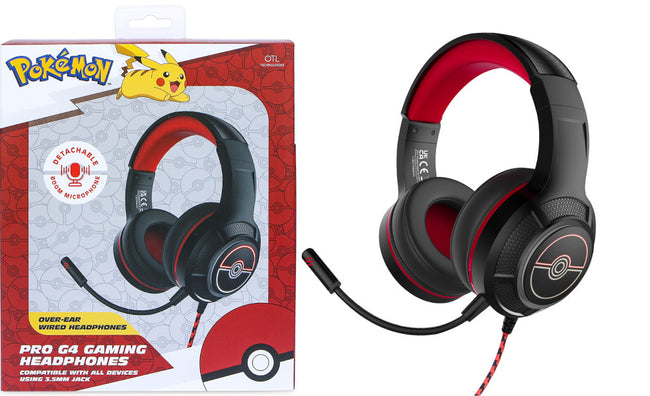 Auriculares Otl Pro G4 Gaming Headphones Pokemon Pokeball (consola/tablet/movil/pc) Hover Image