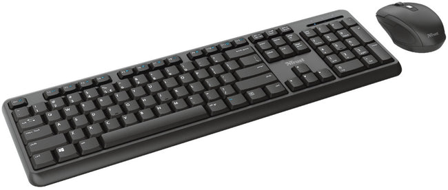 Gaming Pack Trust Wireless Silent Keyboard And Mouse Set Tkm-350 (windows/ Mac Os/ Chrome Os) Hover Image