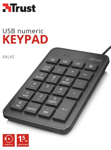 Teclado Trust Xalas Usb Numeric Keypad Hover Image
