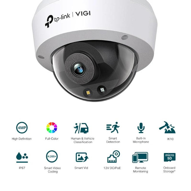 VIGI Cámara IP Domo C240 4MP Plást Full-Color 4mm Main Image