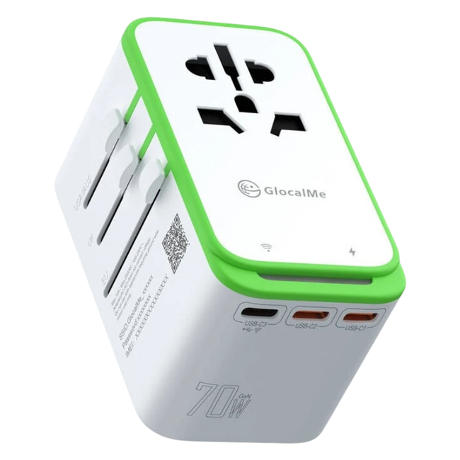 Adaptador de Viaje GlocalMe Roamplug 4G WiFi 4 en 1 Hover Image