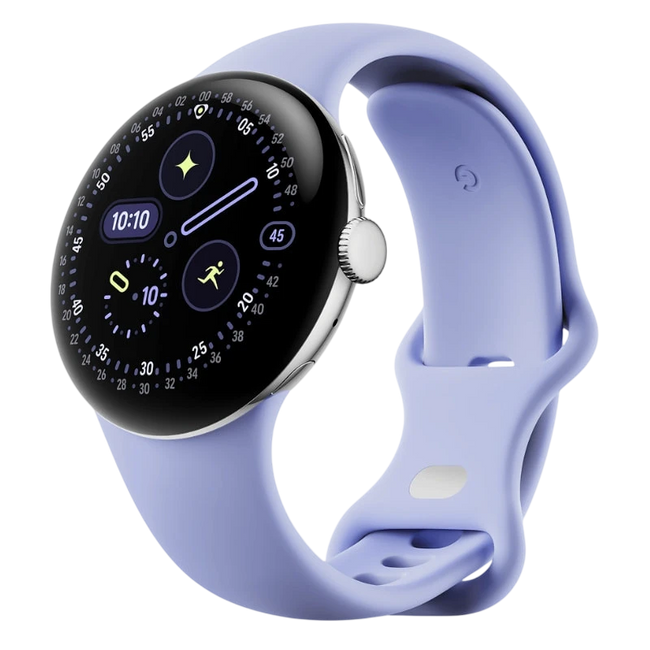 Google Pixel Watch 4 41mm WiFi Plata con Correa Lila - Reloj Inteligente Hover Image