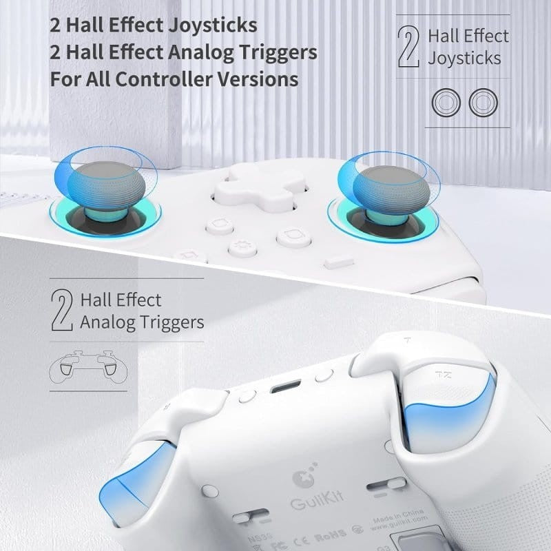 Mando Gulikit KK3 Max NS39 Negro - Gamepad Compatibles Nintendo Switch, Android, iOS, Windows