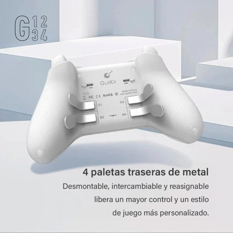 Mando Gulikit KK3 Max NS39 Negro - Gamepad Compatibles Nintendo Switch, Android, iOS, Windows