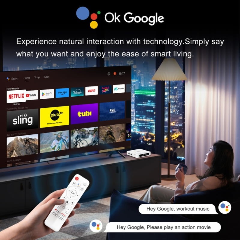 H96 Max H618 Plus 4GB/32GB 8K WiFi6 Android 14 - Android TV