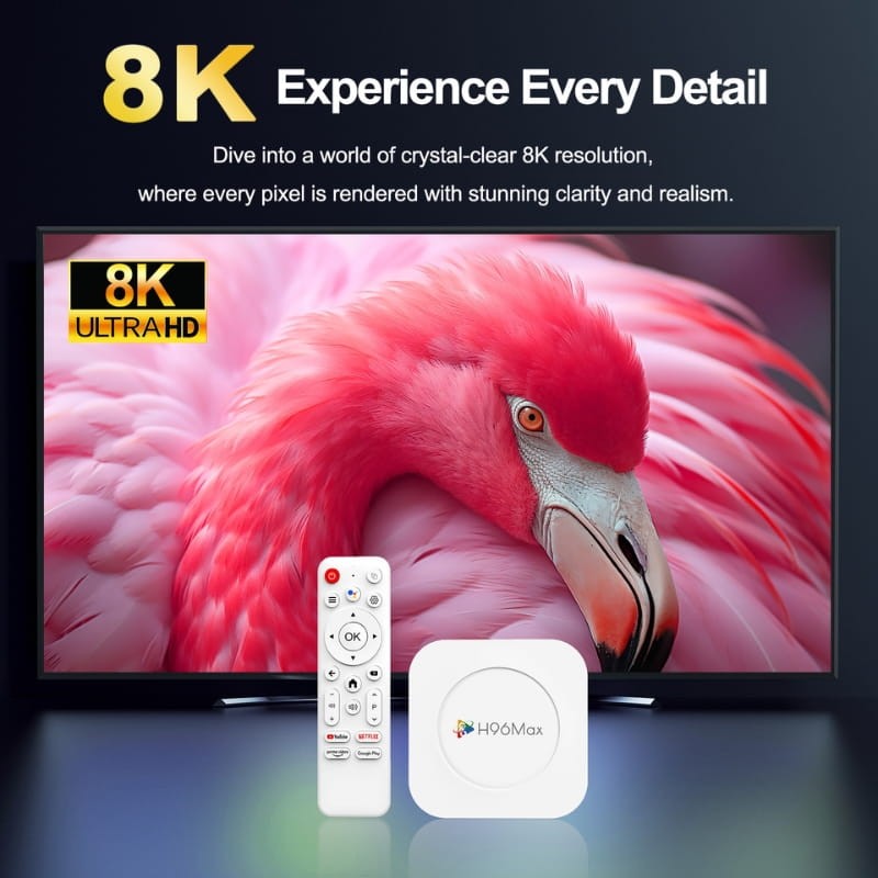 H96 Max M1 Plus 4GB/32GB 8K WiFi6 Android 14 - Android TV Box