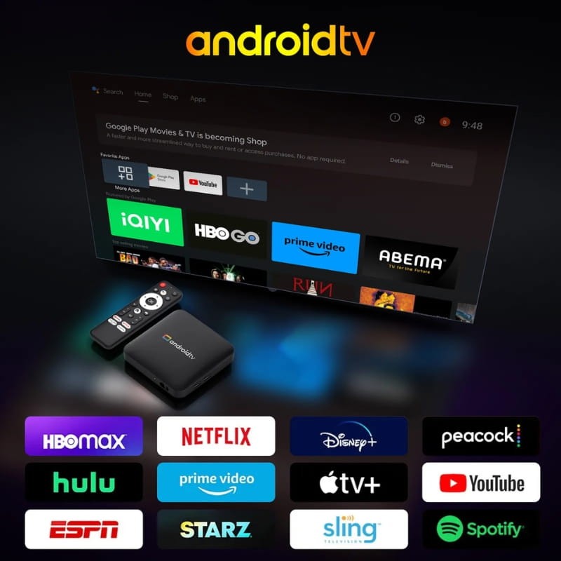 H96 Max S905L3 2GB/16GB 4K WiFi Dual Band Android 14 - Android TV