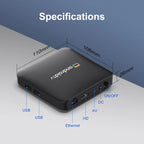 H96 Max S905L3 2GB/8GB 4K WiFi Dual Band Android 14 - Android TV