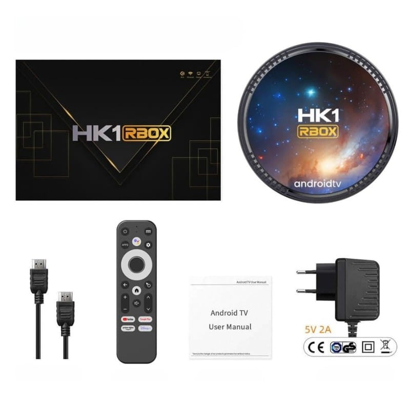 HK1 Rbox W2T S905W2 4GB/32GB Android 11 Negro - Android TV