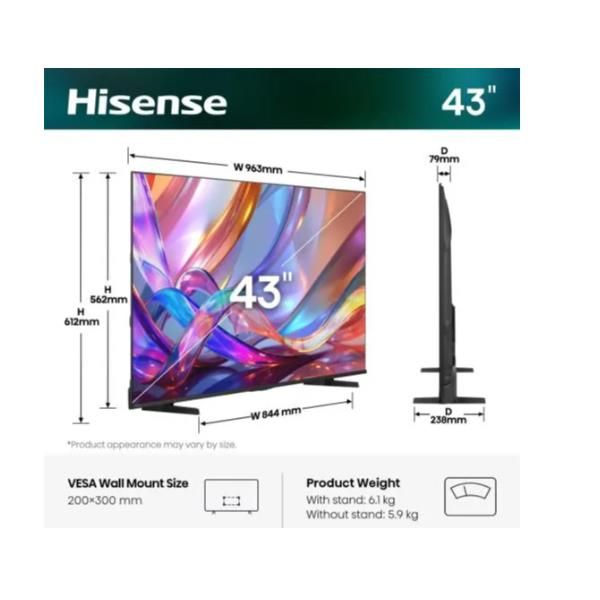 Hisense 43E79S Smart TV QLED 43" 4K Ultra HD