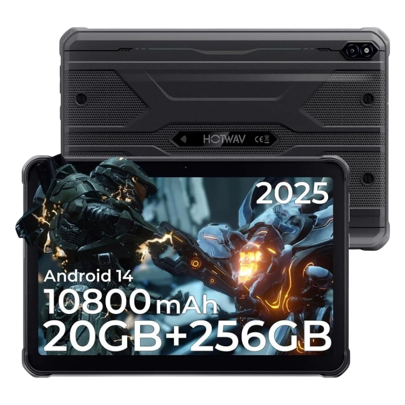 Hotwav R10 Pro 4G 8GB/256GB Negro Rugged IP68/IP69K 10,1 pulgadas IPS 13MP 10800mAh Tablet
