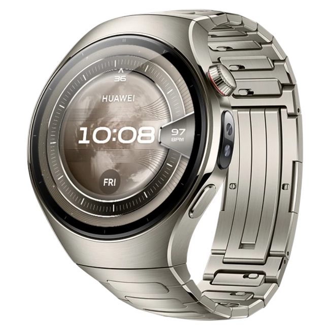 Huawei Watch 5 46 mm Plata con Correa Titanio Hover Image