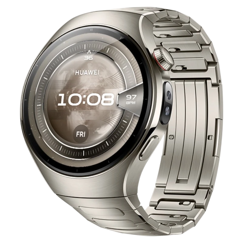 Huawei Watch 5 46 mm Plata Correa Titanio 1,5 pulgadas AMOLED GPS NFC 5 días +100 deportes 5ATM