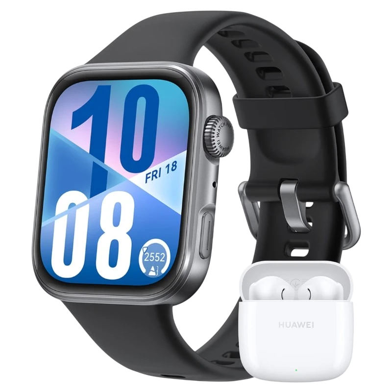Huawei Watch Fit 4 Negro + FreeBuds SE 2 Blanco