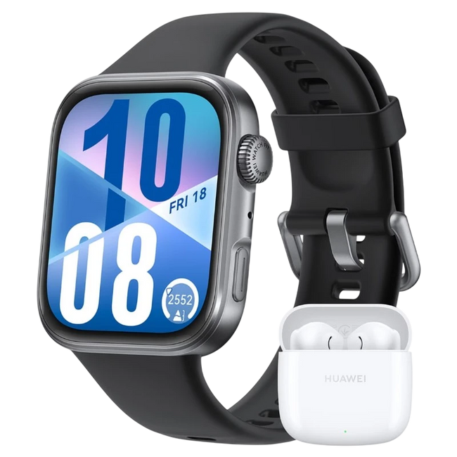 Huawei Watch Fit 4 Negro + FreeBuds SE 2 Blanco Hover Image