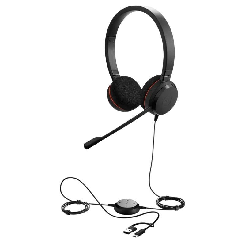 Jabra Evolve 20 MS Stereo USB-C con micrófono Auriculares